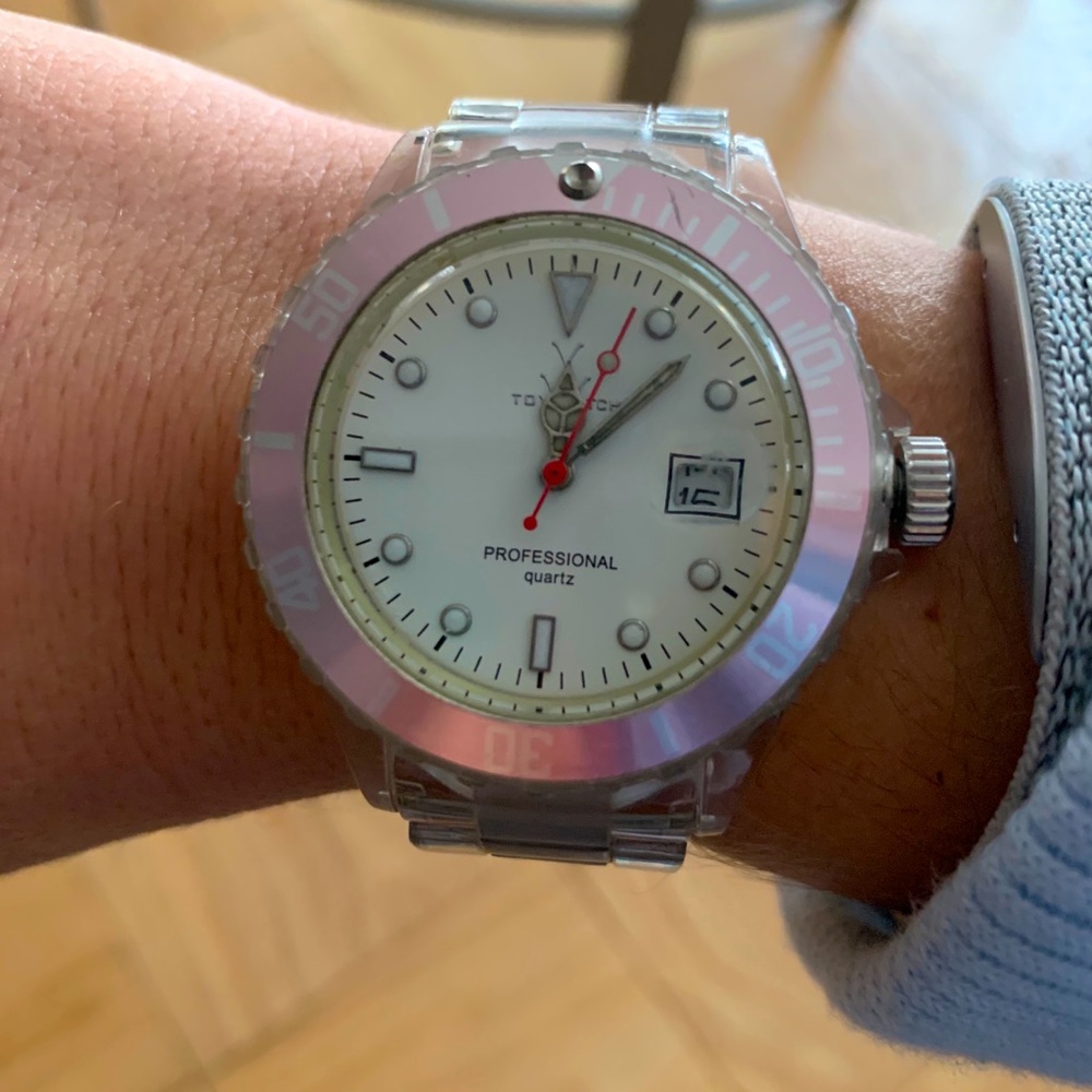 Toywatch Plasteramic Watch Clear Waterresistant W… - image 1